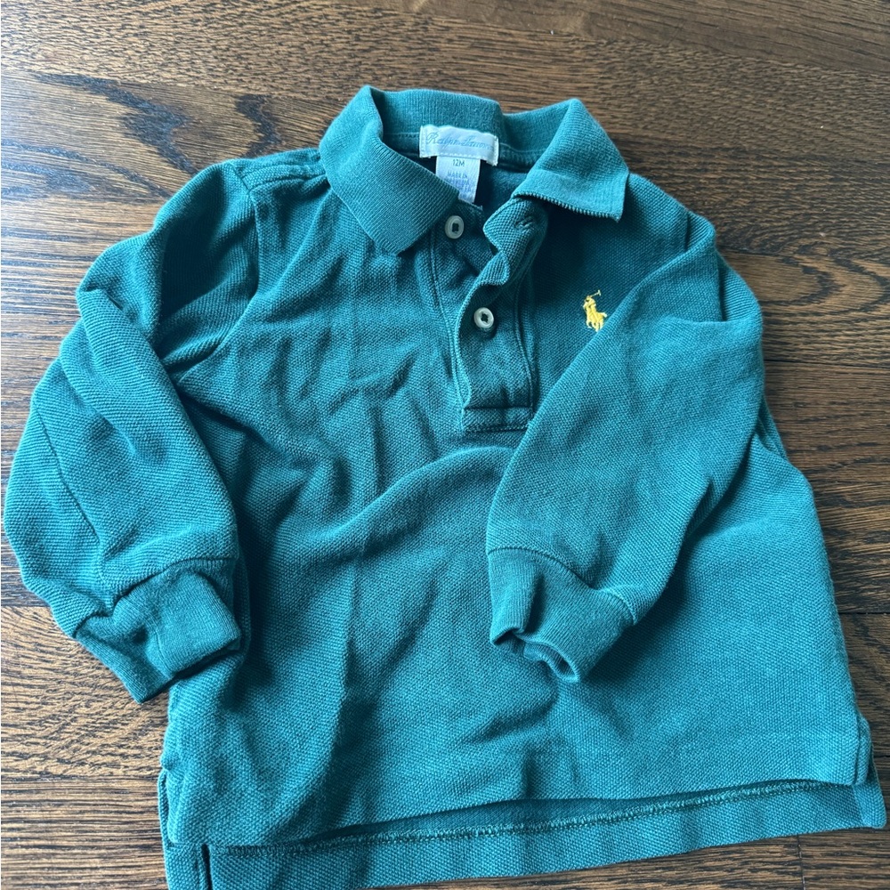 Ralph Lauren Kids Polo in Teal Green